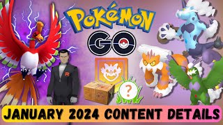 NEW January 2024 Content Coming to Pokémon Go [upl. by Aillij]