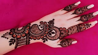 New Eid special mehndi design back hand  Simple mehandi design  Madhi ke design  Madhi  Mendini [upl. by Iramohs633]