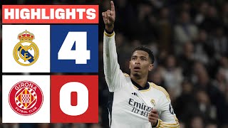 REAL MADRID 4  0 GIRONA FC  RESUMEN LALIGA EA SPORTS [upl. by Aitekram]