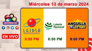 Lotería Nacional LEIDSA y Anguilla Lottery en Vivo 📺│ Miércoles 13 de marzo 2024 855 PM [upl. by Gnanmas289]