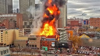 Incendie au Quartier Chinois de Montréal  17 novembre 2016  FIRE IN CHINATOWN PARTIE 1 [upl. by Leaper]