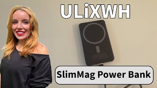 B0DD7725KH ULiXWH SlimMag Power Bank [upl. by Esiuole325]