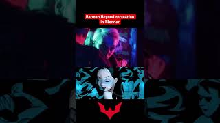 Batman Beyond intro recreation in Blender batmanbeyond vfx aftereffects blender3d b3d [upl. by Finley]