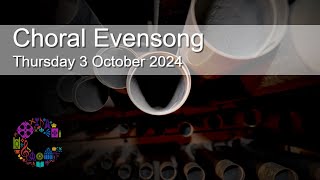 Choral Evensong  Thursday 3 October 2024  Chester Cathedral [upl. by Rao]