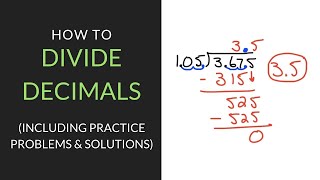 How to Divide Decimals  6th Grade  Mathcationcom [upl. by Standish711]