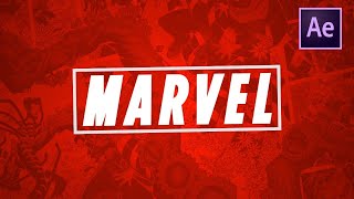 Marvel Intro Animation  After effects Tamil Tutorials  Arun SV [upl. by Artimid]