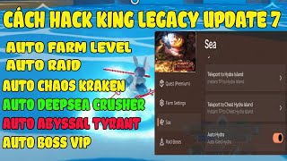 CÁCH HACK KING LEGACY UPDATE 71Trên Điện Thoại Auto Farm Max Level Auto Raid Hydra Kaido [upl. by Assereht]