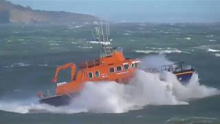 Torbay lifeboat diverts to emergency during severe weather exercise [upl. by Assiruam506]