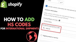 Shopify How to Add HS Codes to Products [upl. by Leifeste618]