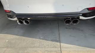 Mazda CX90  Turbo S Premium Plus  Borla T Muffler w Quad 4quot Exhaust  Warm Revs [upl. by Nomihs]