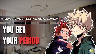 You get your period  Kiribaku x listener [upl. by Eckblad]