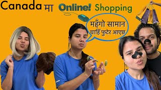 Binu Adhikari online shopping in canada  Binu Dikshya Adhikari  Raman Parajuli [upl. by Arsi]