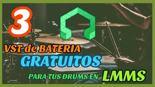 LMMS¡Checa estos 3 plugins VST de BATERIA GRATUITOS para LMMS 130 Con ejemplos de como usarlos [upl. by Nelyaw2]