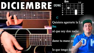 Diciembre  Eslabon Armado Tutorial  DEMO  Acordes [upl. by Eachern]