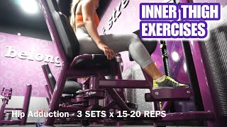 5 EXERCISES TO TARGET INNER THIGHS  Planet Fitness [upl. by Lennox105]