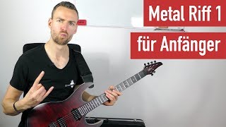 EGitarren Riffs für Anfänger  Metal Riff 1  EGitarre lernen  Guitar Master Plan [upl. by Nylloh]