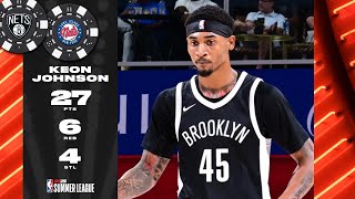 Keon Johnson 27 PTS 6 REB amp 4 STL Impresses At NBA2KSummerLeague [upl. by Llenol842]