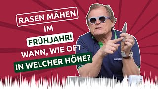 Rasen mähen im Frühjahr 🌱 wann wie oft in welcher Höhe [upl. by Naik]