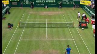 Djokovic saves a match point with a dropshot [upl. by Thalia]