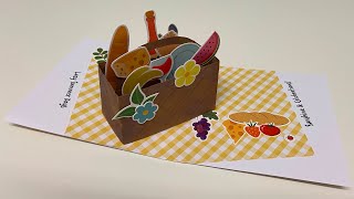 Pop up Picnic Basket Card [upl. by Kcirddes]