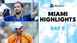 Medvedev Faces Norrie Murray amp Machac Clash  Miami 2024 Day 5 Highlights [upl. by Corbin916]