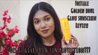 Foxtale golden hour glow sunscreen review in tamil [upl. by Melodee]