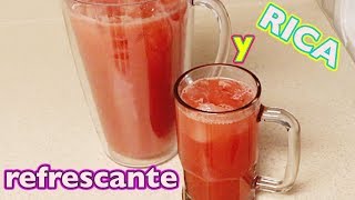 Como Hacer Agua de Sandia🍉receta e ingredientes [upl. by Aiyekal]