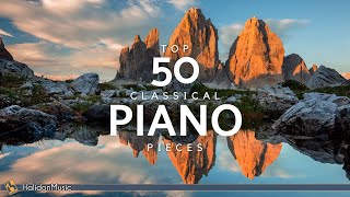 Top 50 Classical Piano Pieces [upl. by Llevad]