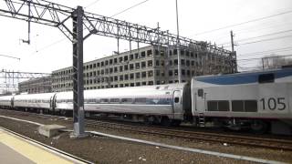 Amtrak Vermonter Train 54 leaving New Haven CT [upl. by Nohsauq]