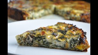 Glutenvrije Spinazie Quiche recept [upl. by Tdnaltroc]