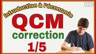 introduction à léconomie QCM Corrigé 1 [upl. by Stoddard]