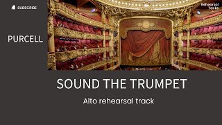 Purcell Sound the trumpet Alto rehearsal track [upl. by Hctud]