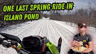 A final spring send off ride on the Boost up in Island Pond [upl. by Rab]