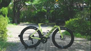 canyon Aeroad CF SLX 8 Di2 Fast Lime [upl. by Sydelle28]