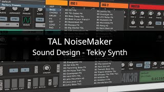 Sound Design  Tekky Synth  TAL NoiseMaker [upl. by Notlef]