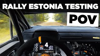 WRC Rally Estonia 2020 Testing POV [upl. by Dimitri]