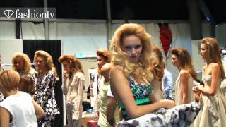 Hair amp Makeup  Roccobarocco Backstage  Milan Fashion Week Spring 2012 MFW  FashionTV  FTV [upl. by Acsehcnarf]