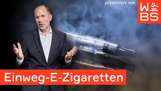 Gefährliche Vapes JETZT droht EinwegEZigarette das Aus  Anwalt Christian Solmecke [upl. by Aehsrop174]