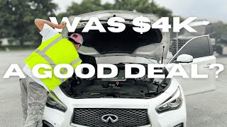 I BOUGHT A REBUILT INFINITI FROM THE AUCTION AND INSTANTLY REGRETTED IT [upl. by Aitenev511]