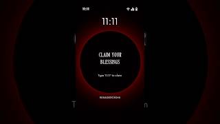 1111 Claim your blessings 1111manifestation 1111 lawofattractioncoach universe reimagebydiksha [upl. by Pietrek]