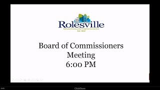 Rolesville Work Session  October 22 2024 [upl. by Sheila]