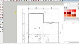 Handig met SketchUp  Het overtrekken van een plattegrond [upl. by Sherourd]