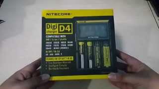 UNBOXING  NITECORE D4 DIGICHARGER BATTERY CHARGER [upl. by Debby]