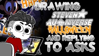 Drawing WDAU Halloween Stuff and Answering Asks [upl. by Arej]