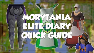 Morytania Elite Diary Quick Guide  Old School RunescapeOSRS [upl. by Deden]