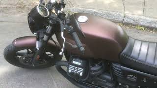 Moto Guzzi V7 III Stone Night Pack Bronze 750cc 2019 [upl. by Nywg]