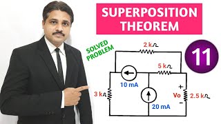 SUPERPOSITION THEOREM SOLVED PROBLEMS IN HINDI LECTURE11 TIKLESACADEMYOFMATHS [upl. by Trebla]