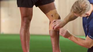 Elastoplast How to strap and support the knee [upl. by Coheman]