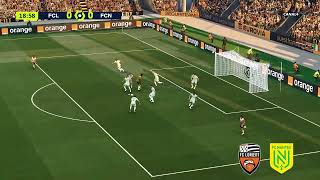 Lorient vs Nantes Résumé Buts  Ligue 1 202324  PES 21 [upl. by Hazaki]