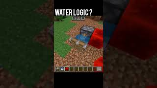 Mincraft waterlogic  minecraft viralvideo memes gaming [upl. by Jurkoic]